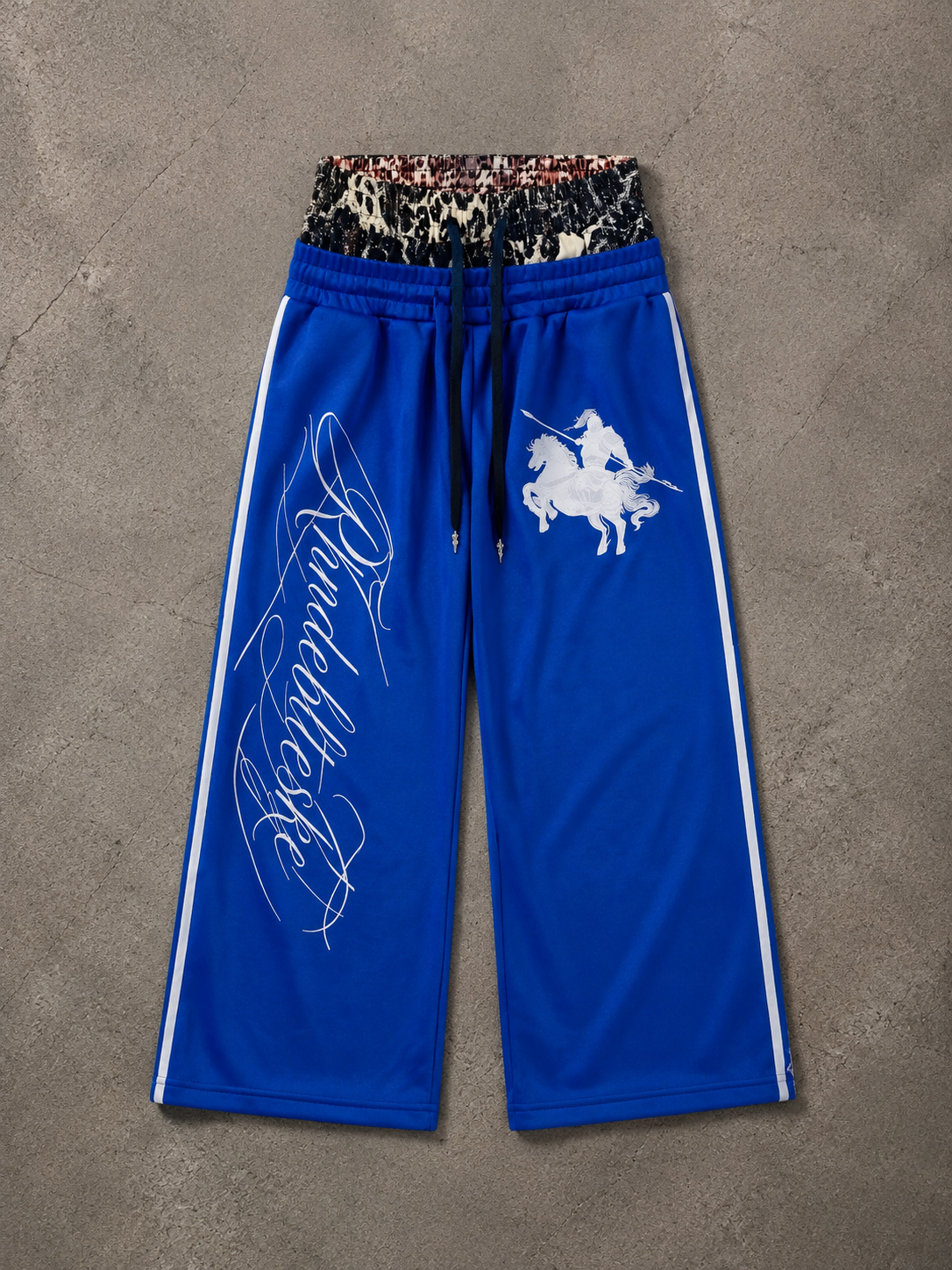 Embroidery Wide Leg Pants