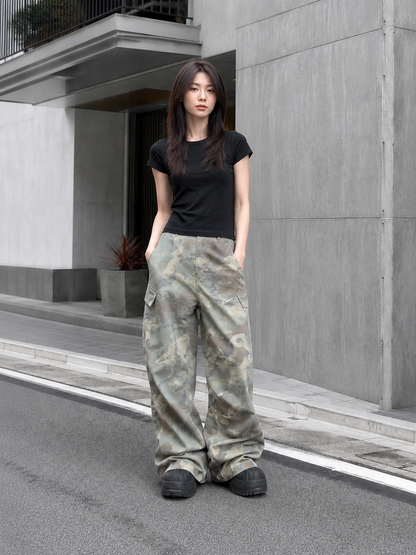 Baggy Camo Cargo Pants