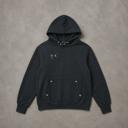 Moon Cross Minimal Hoodie