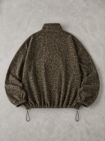 Leopard Zip-Up Jacket