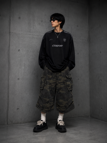 Urban Camo Half Cargo Pants