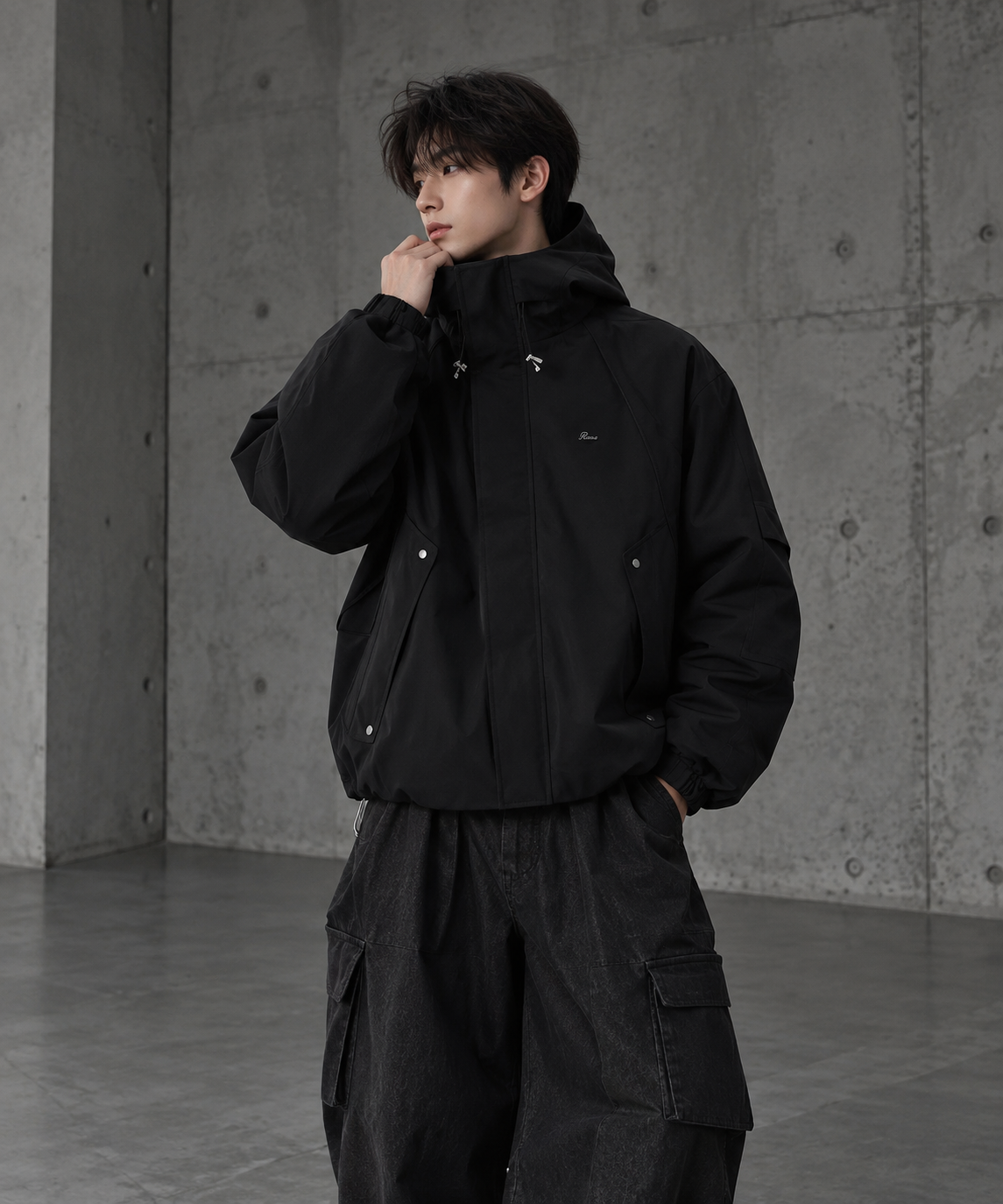 Minimal Tech Shell Jacket