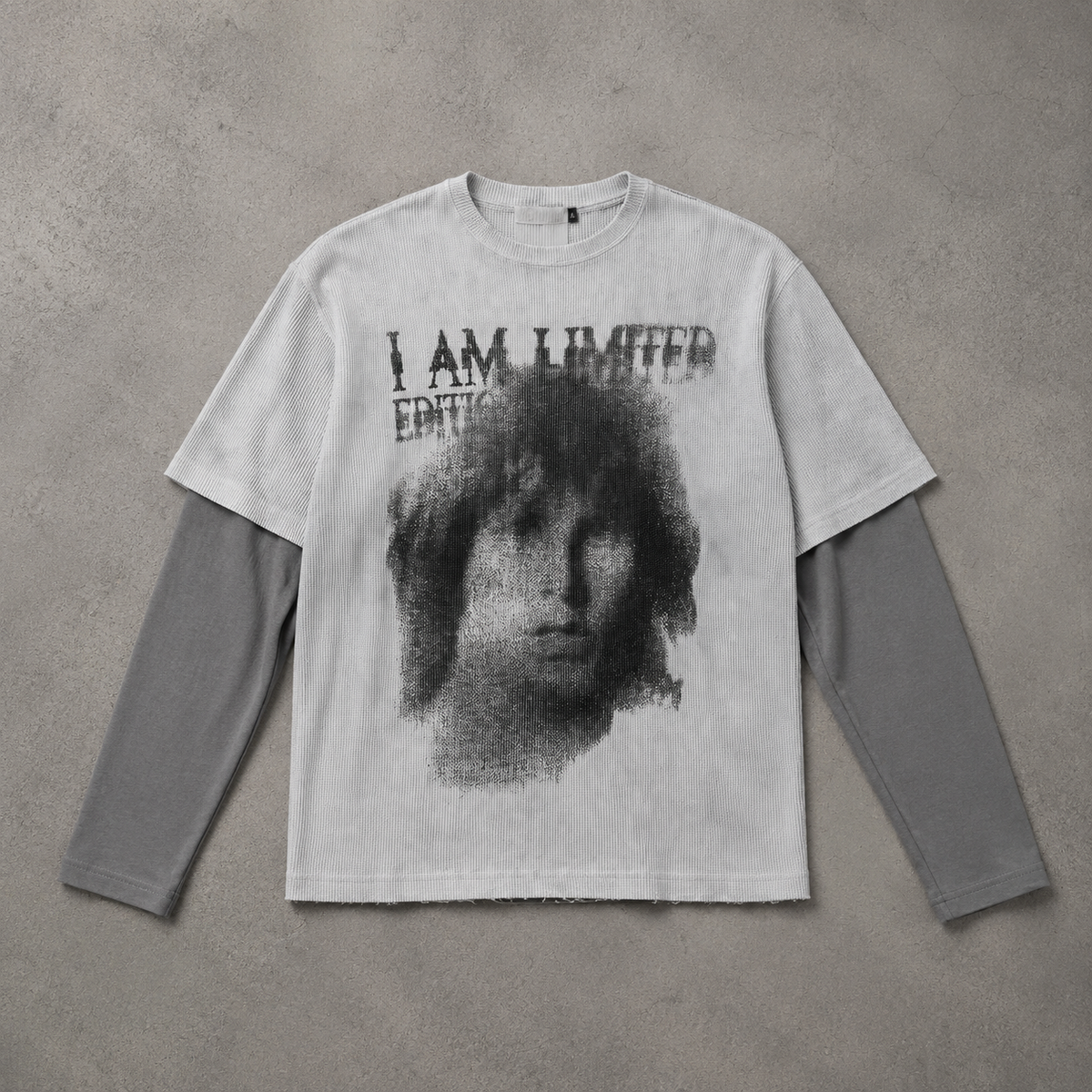 Shadow Face Graphic Long Tee