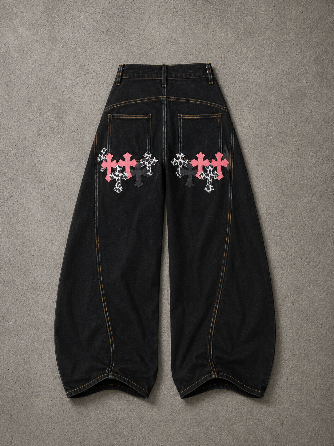 Bold Cross Loose Pants