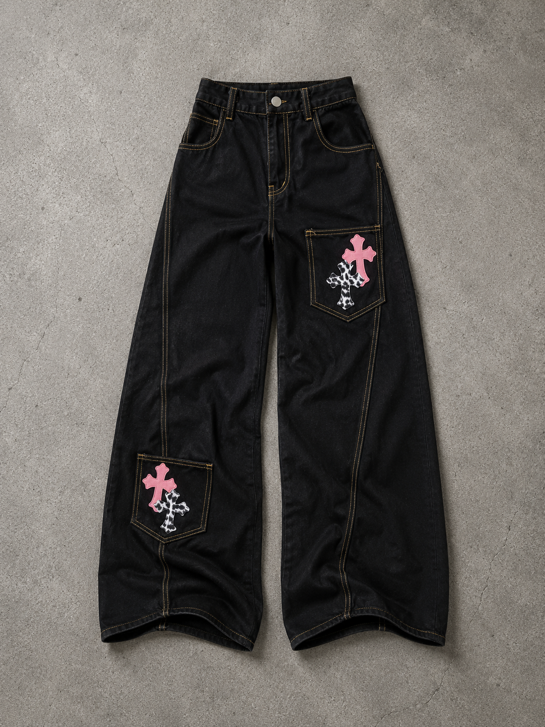 Bold Cross Loose Pants