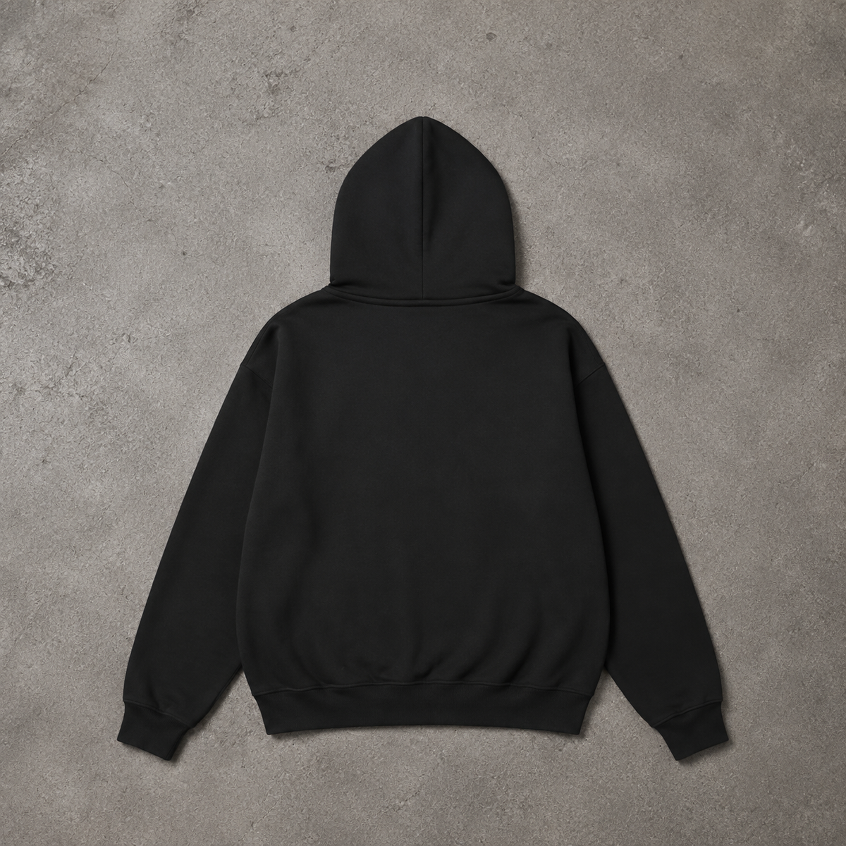 Typography Oversized Zip Hoodie