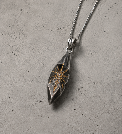 Stone Blade Pendant Necklace