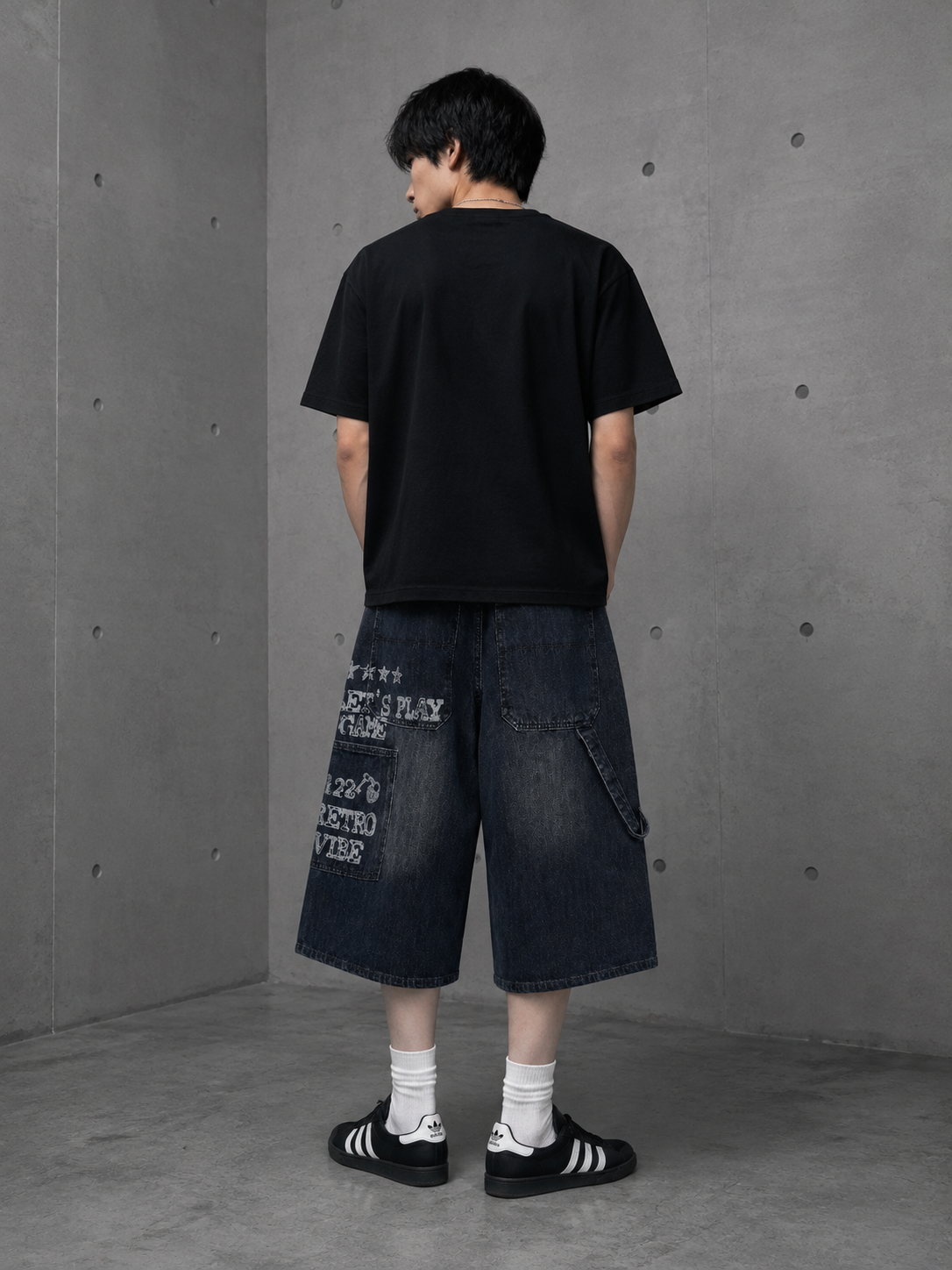Wide Baggy Denim Shorts