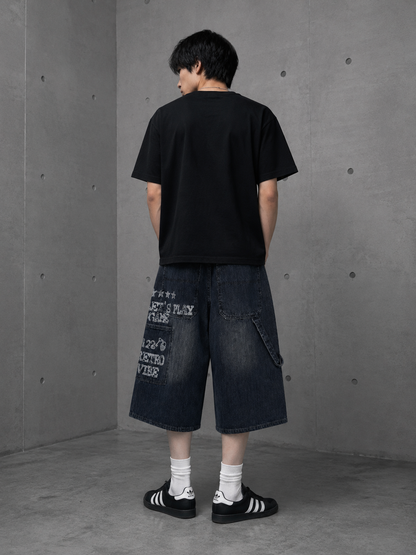 Wide Baggy Denim Shorts