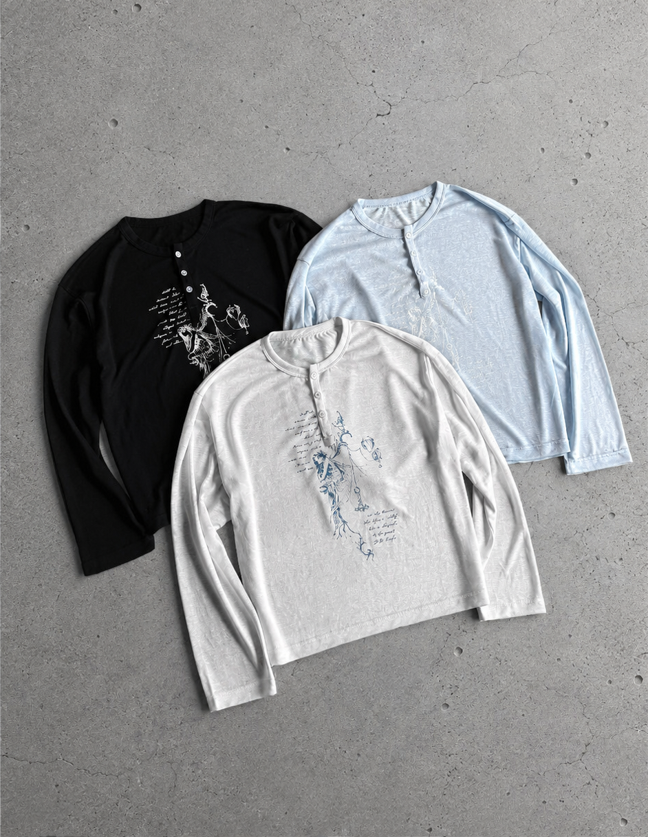 Vintage Art Graphic Long Sleeve Tee
