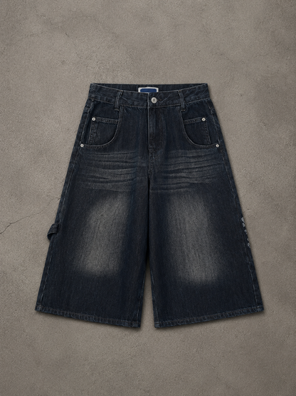 Wide Baggy Denim Shorts