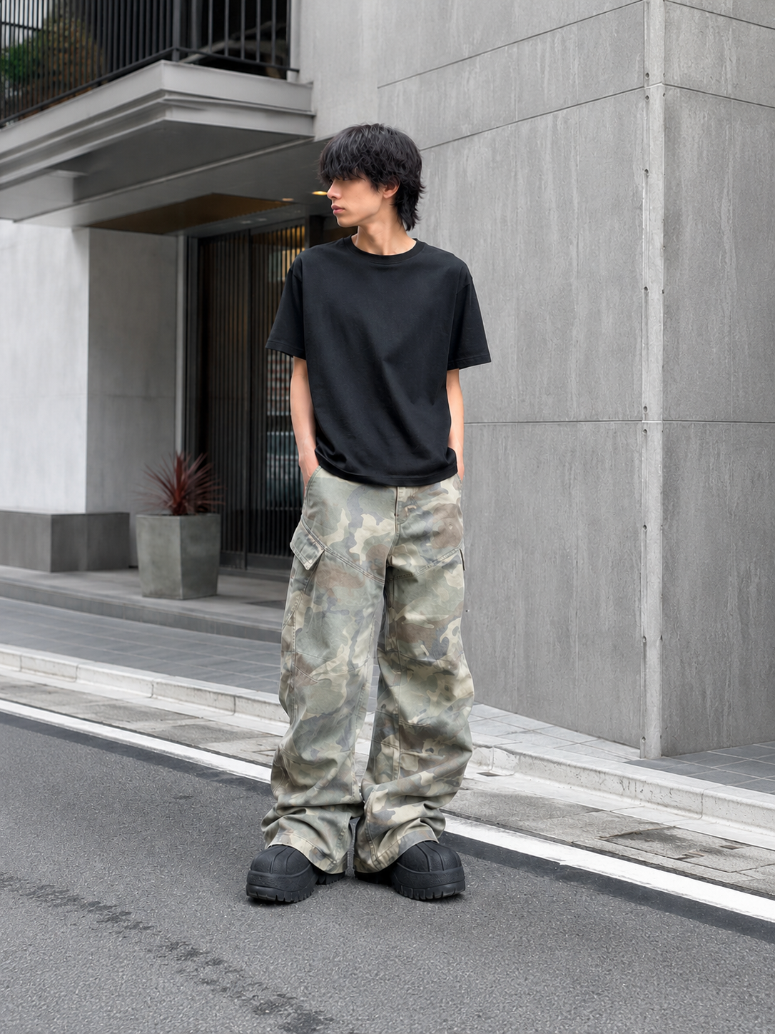 Baggy Camo Cargo Pants