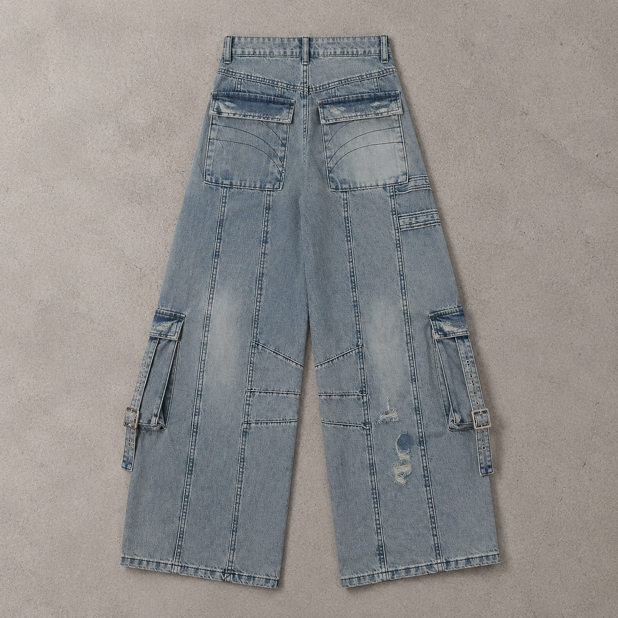 Utility Panel Wide Denim