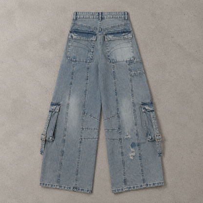 Utility Panel Wide Denim