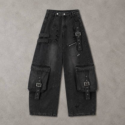 Utility Panel Wide Denim