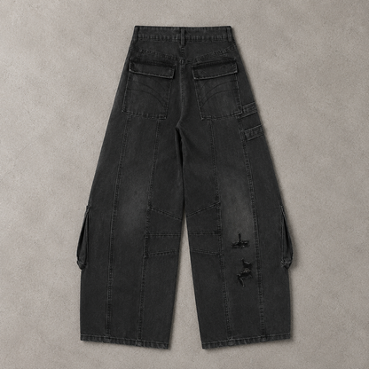 Utility Panel Wide Denim