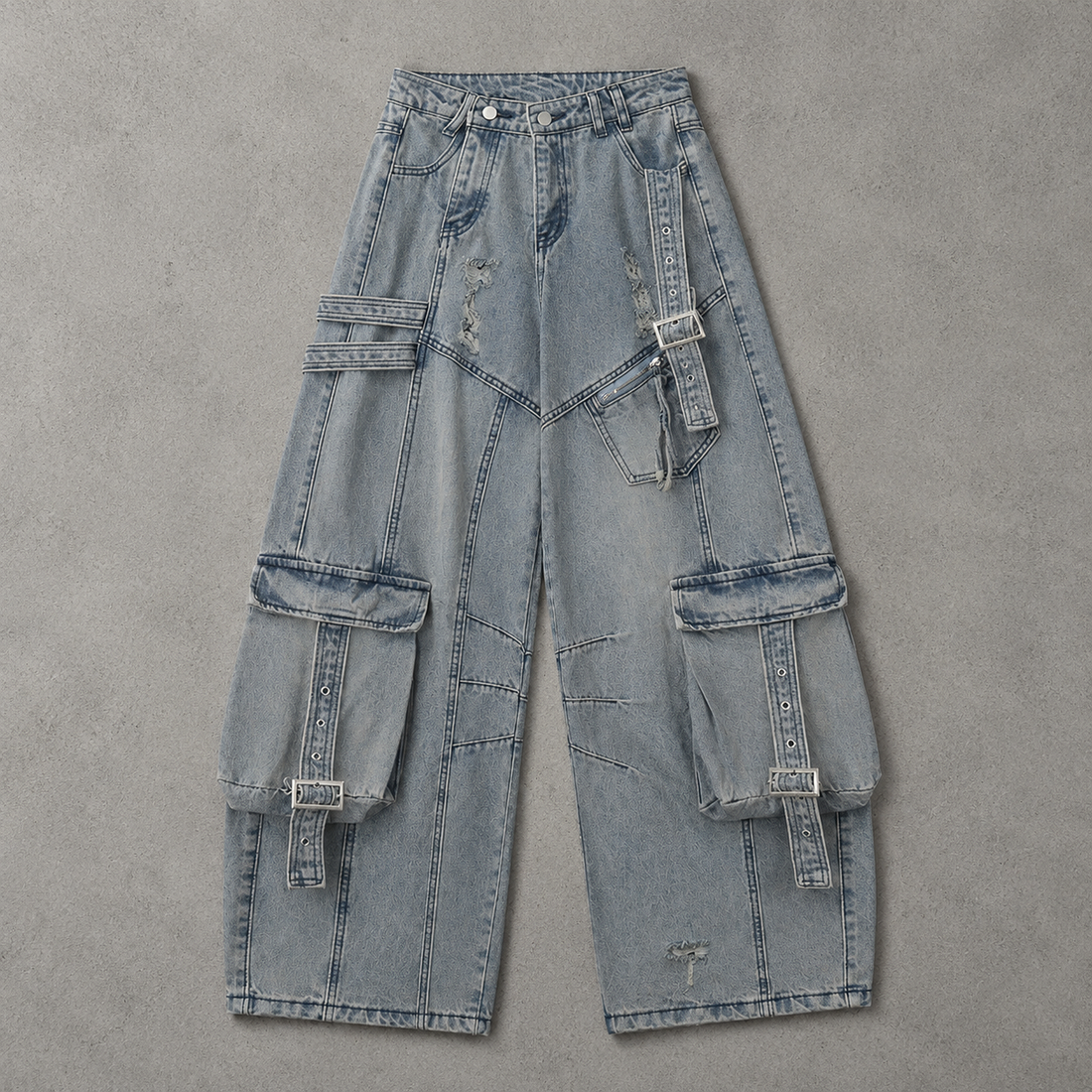 Utility Panel Wide Denim