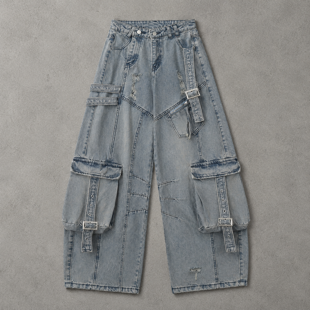 Utility Panel Wide Denim