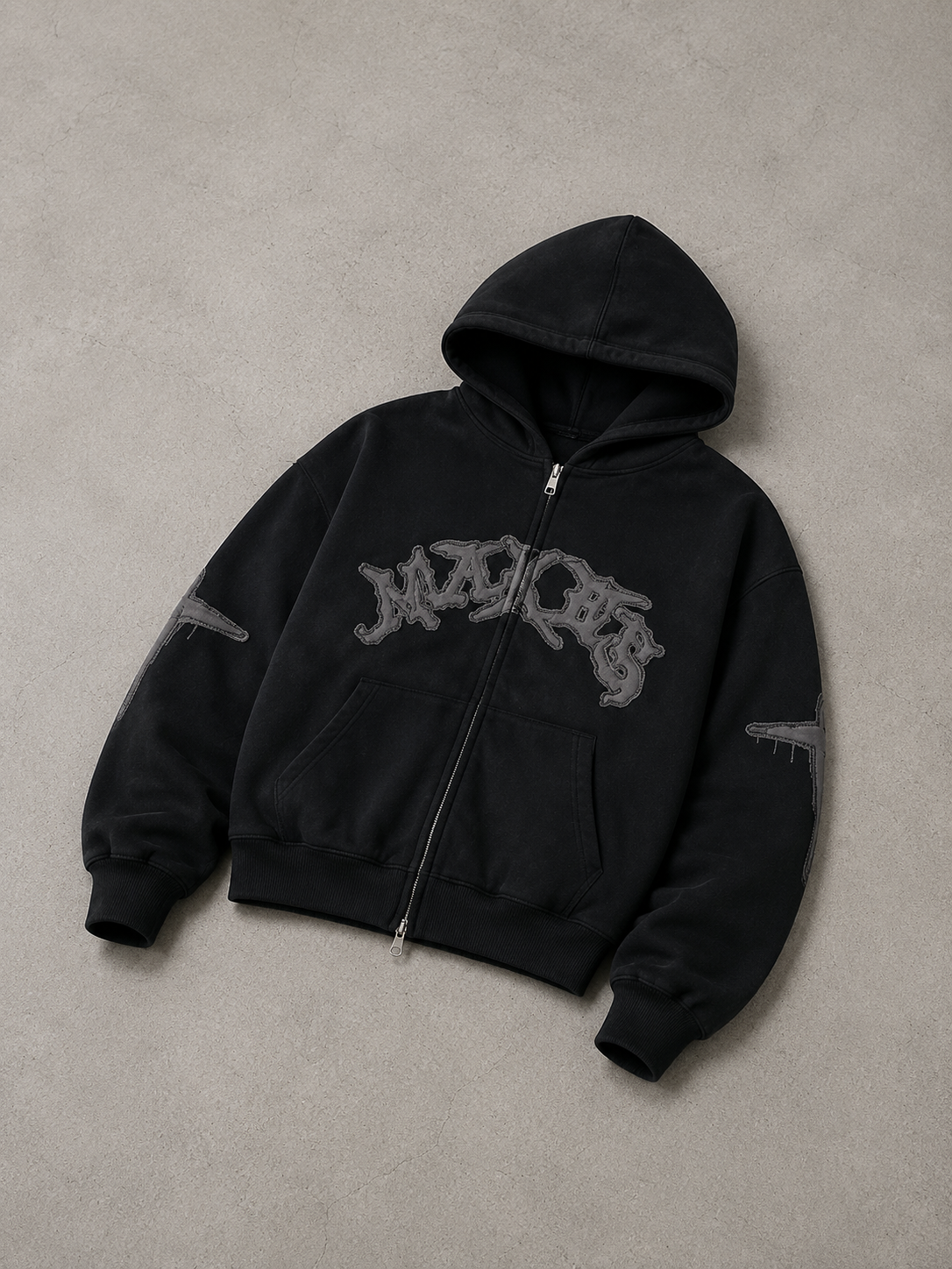 Vintage Washed Zip Hoodie