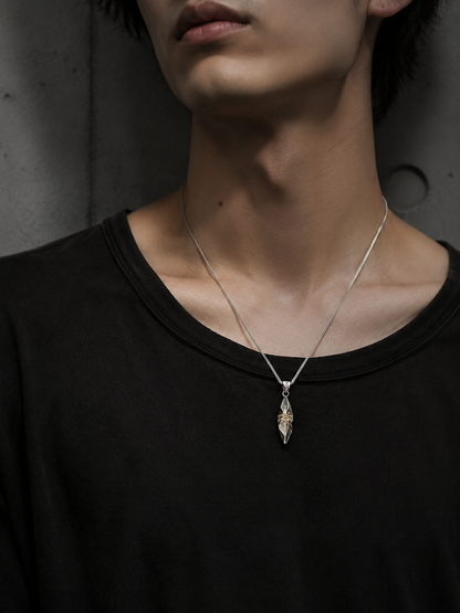 Stone Blade Pendant Necklace