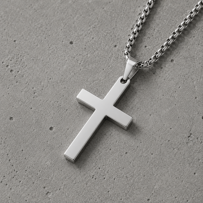 Minimalist Gothic Cross Necklace