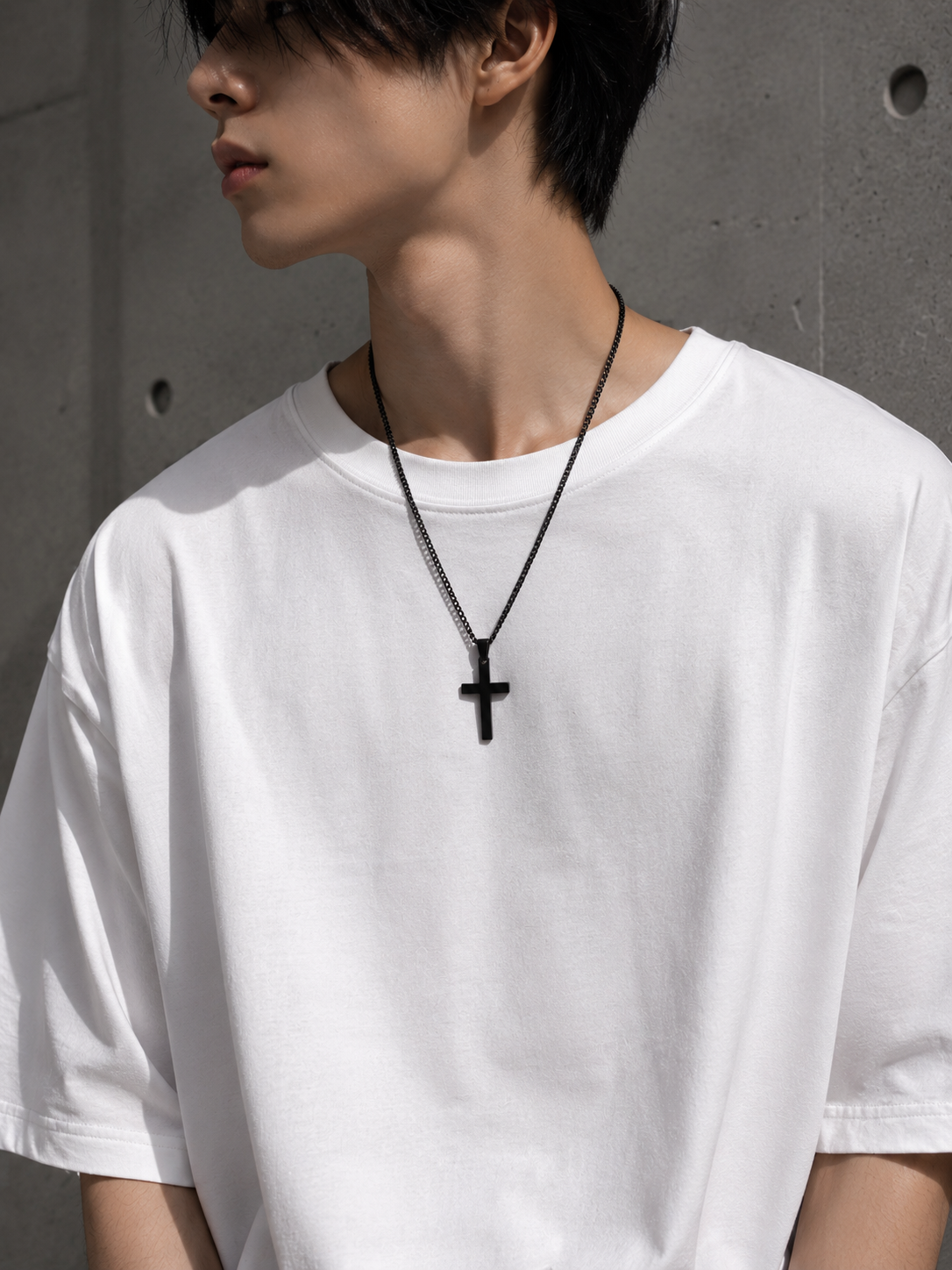 Minimalist Gothic Cross Necklace