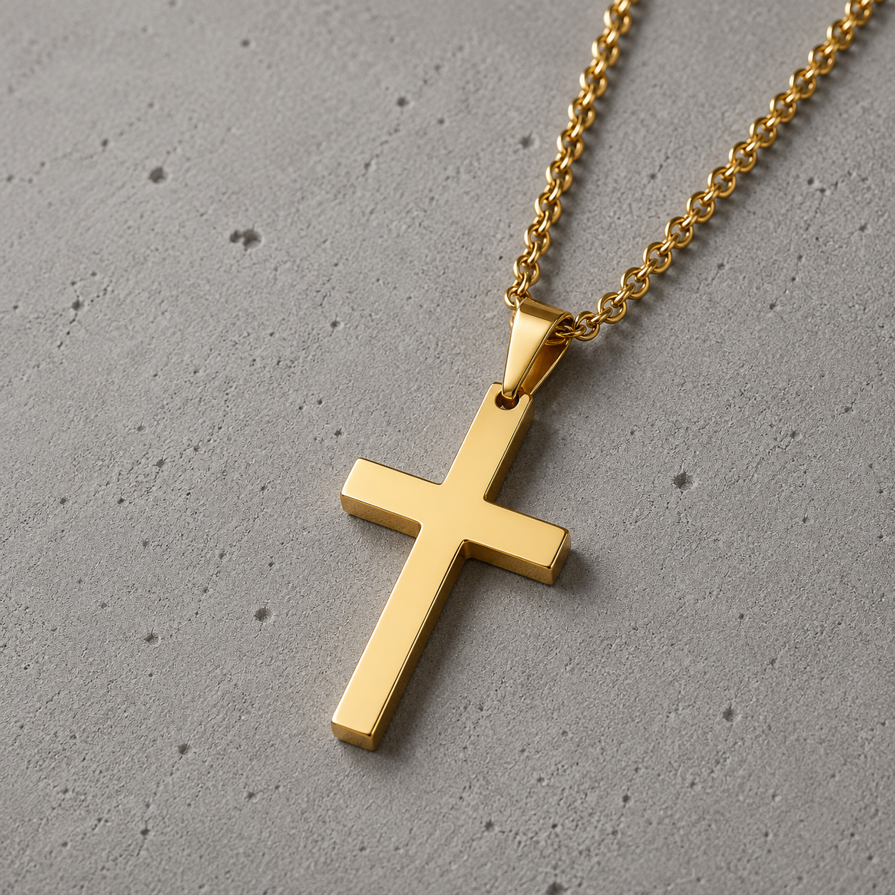 Minimalist Gothic Cross Necklace