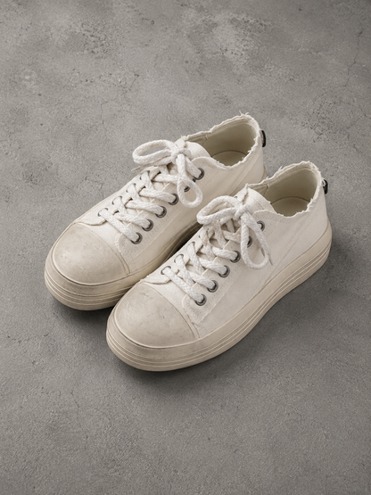 Vintage Canvas Platform Sneakers
