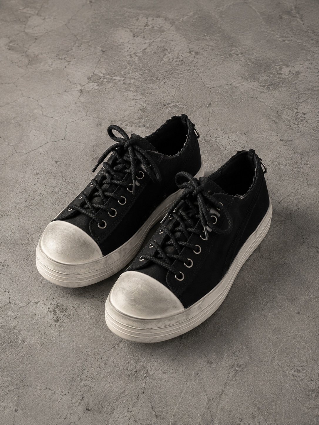 Vintage Canvas Platform Sneakers