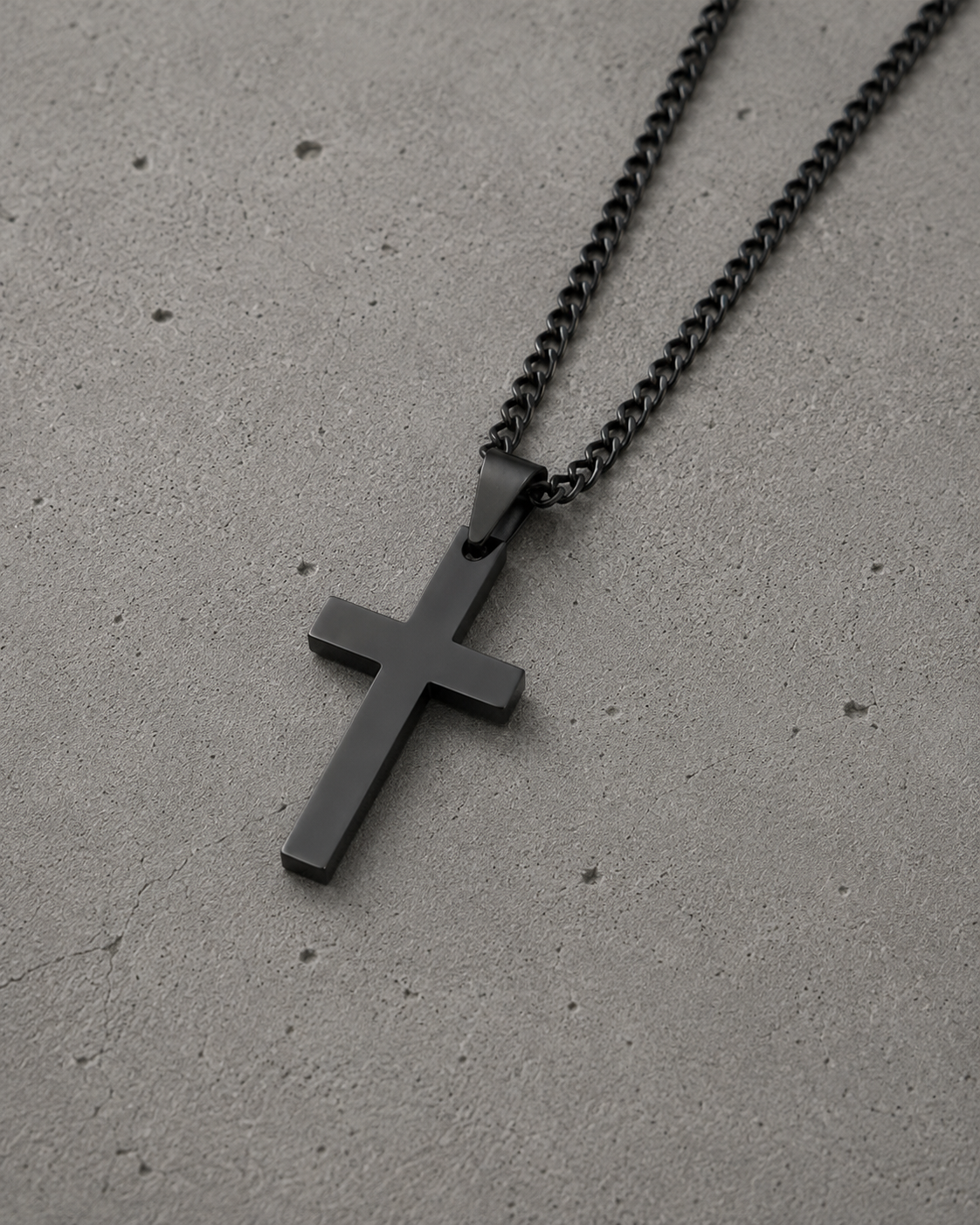 Minimalist Gothic Cross Necklace