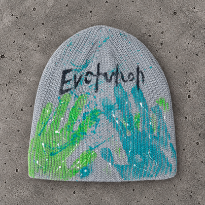 Abstract Paint Knit Beanie