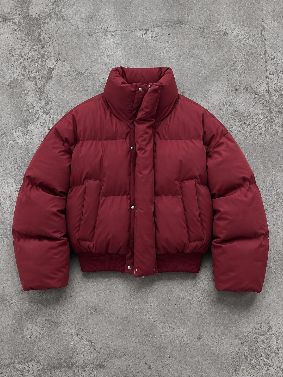 Burgundy Street Down Jacket