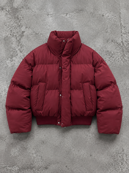 Burgundy Street Down Jacket