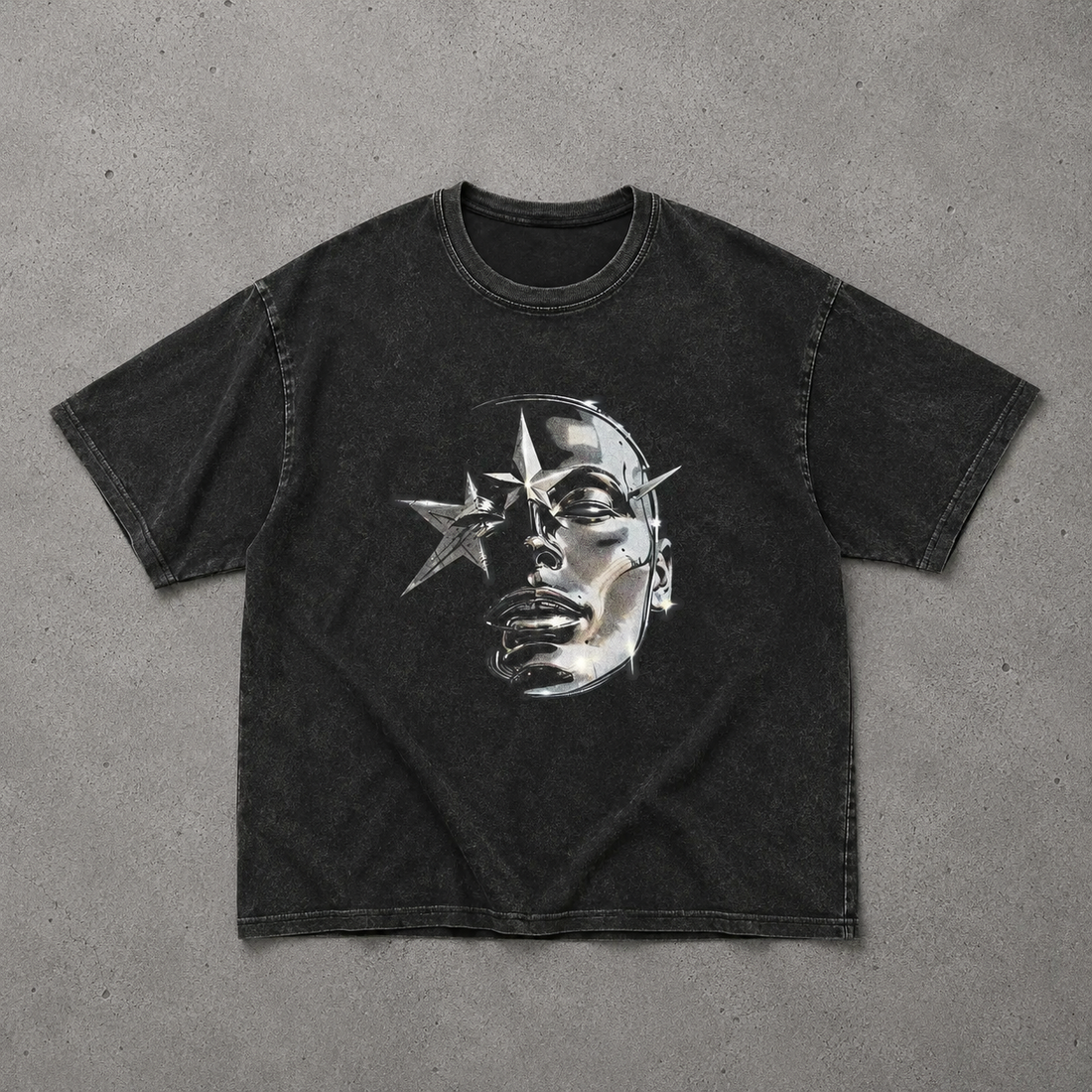 Celestial Chrome Graphic Tee