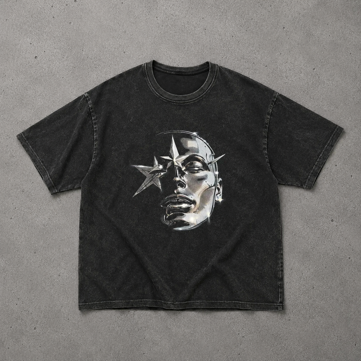 Celestial Chrome Graphic Tee