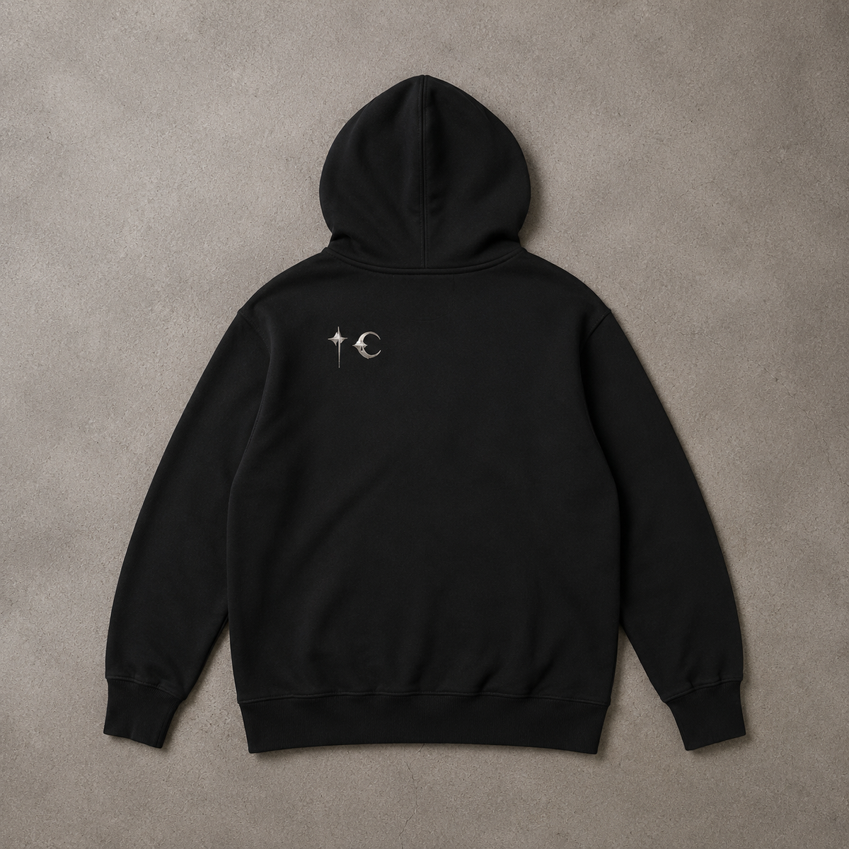 Moon Cross Minimal Hoodie