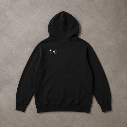 Moon Cross Minimal Hoodie
