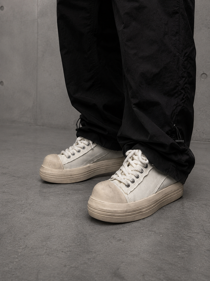 Vintage Canvas Platform Sneakers