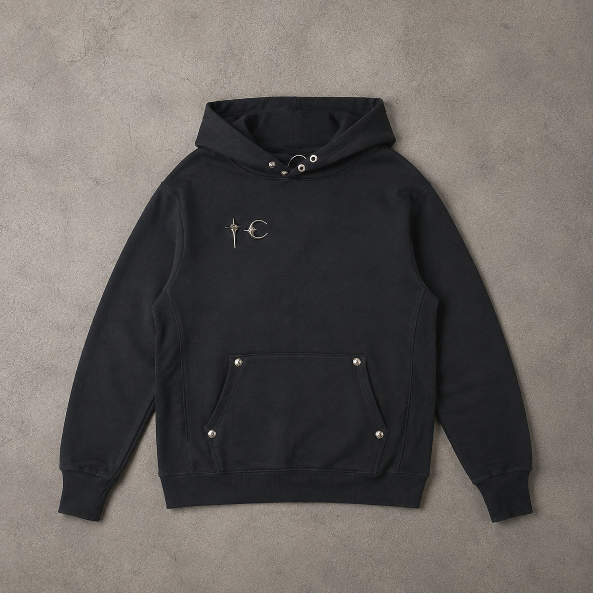 Moon Cross Minimal Hoodie