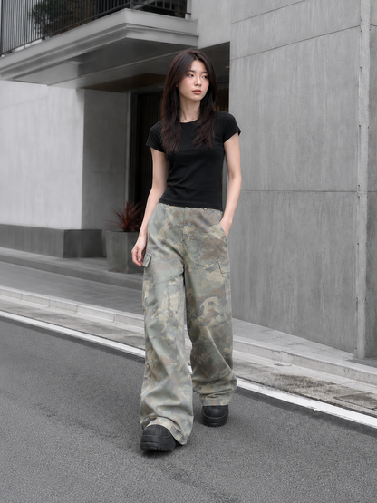 Baggy Camo Cargo Pants