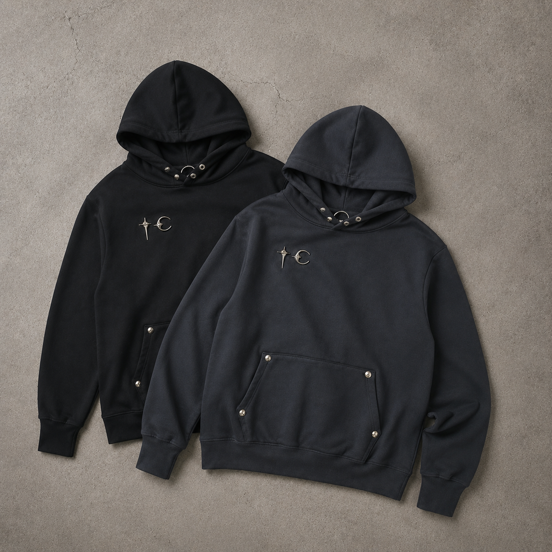 Moon Cross Minimal Hoodie