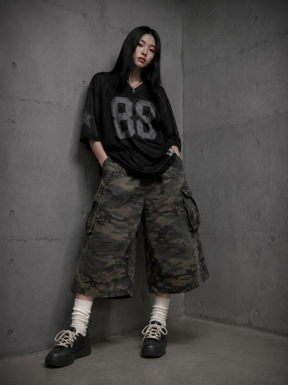 Urban Camo Half Cargo Pants