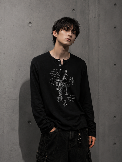 Vintage Art Graphic Long Sleeve Tee